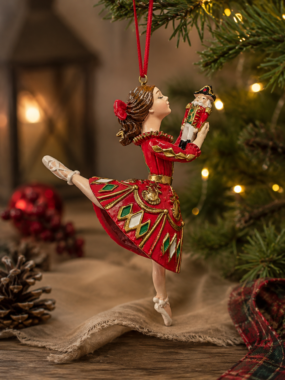 dress christmas ornaments Clara the Ballerina Ornament 13.09.2023 Color:Bianca White with Natural (123) The dress measures 4 A moment for a