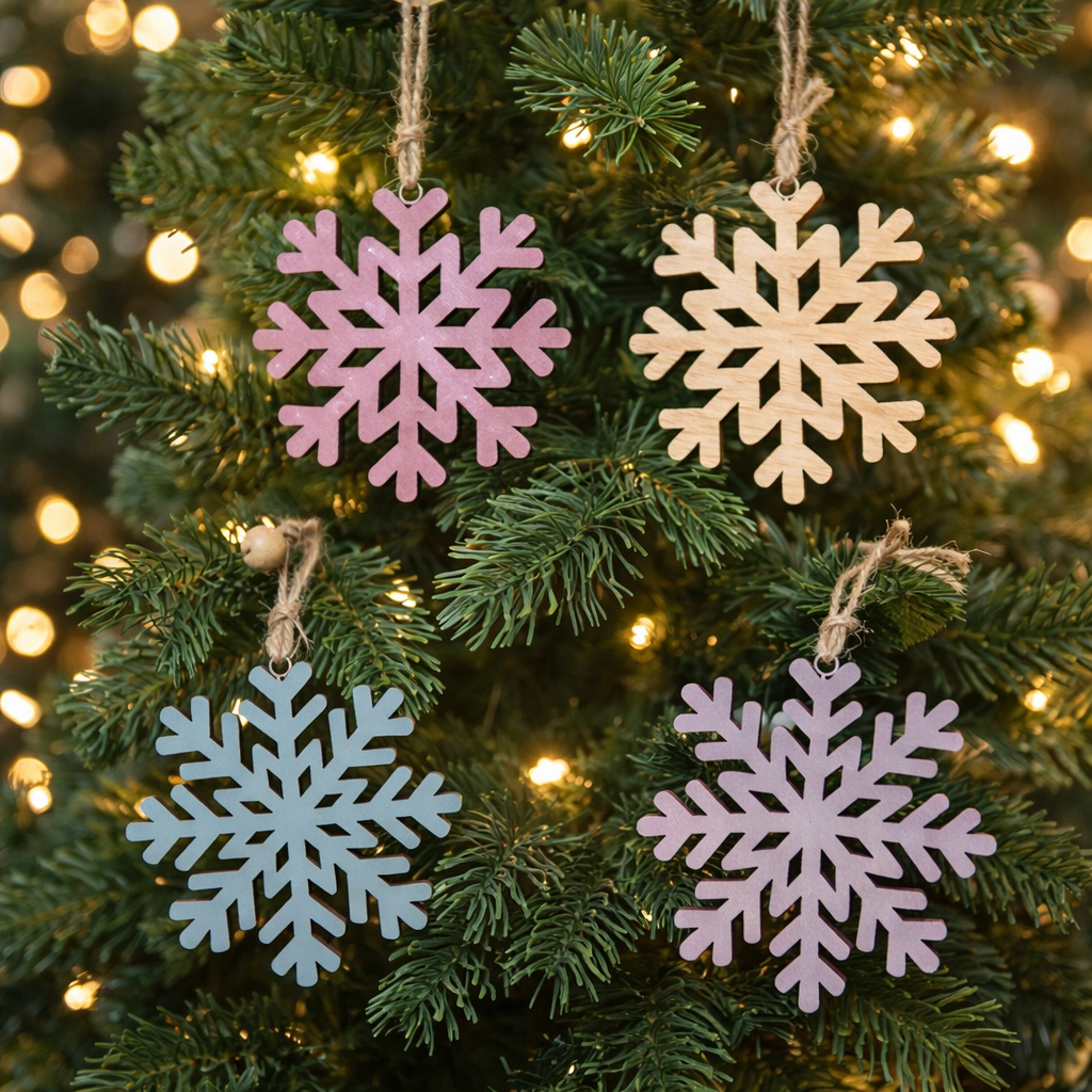 ❄️ Snowflake Decoration Pack – Christmas Tree Styling Set
