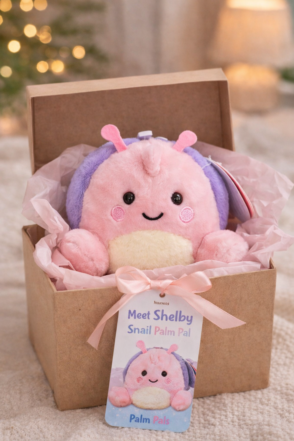 🐌 Shelby Snail Palm Pal – Cute Collectible Plush Gift