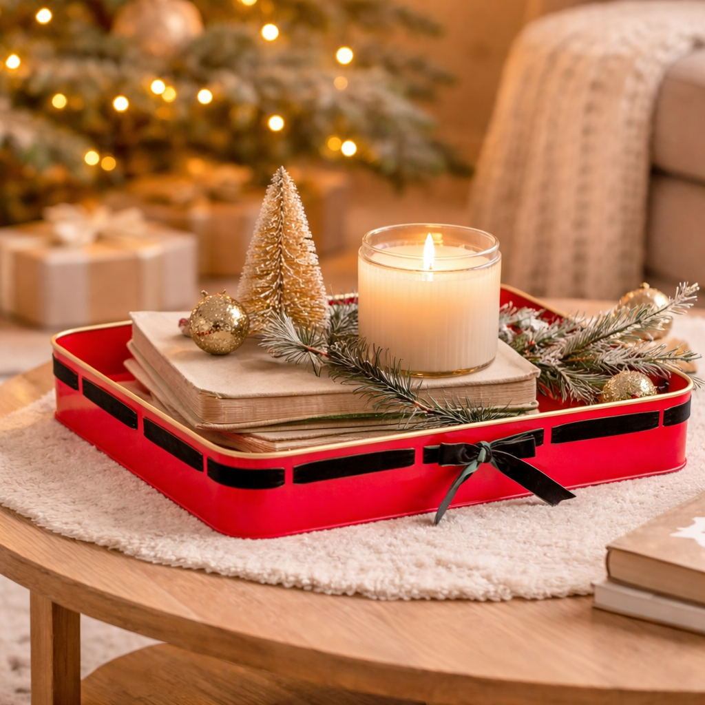 Set of 3 Christmas Serving Trays – Festive Entertaining & Table Decor