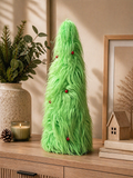 Green Furry Christmas Tree 60cm – Whimsical Tabletop Tree
