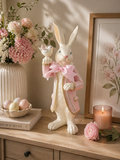 Luxe Standing Rabbit 54cm – Velvet Coat Statement Piece
