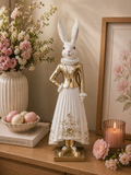 Elegant Mrs Bunny Standing – Timeless Easter Décor Piece