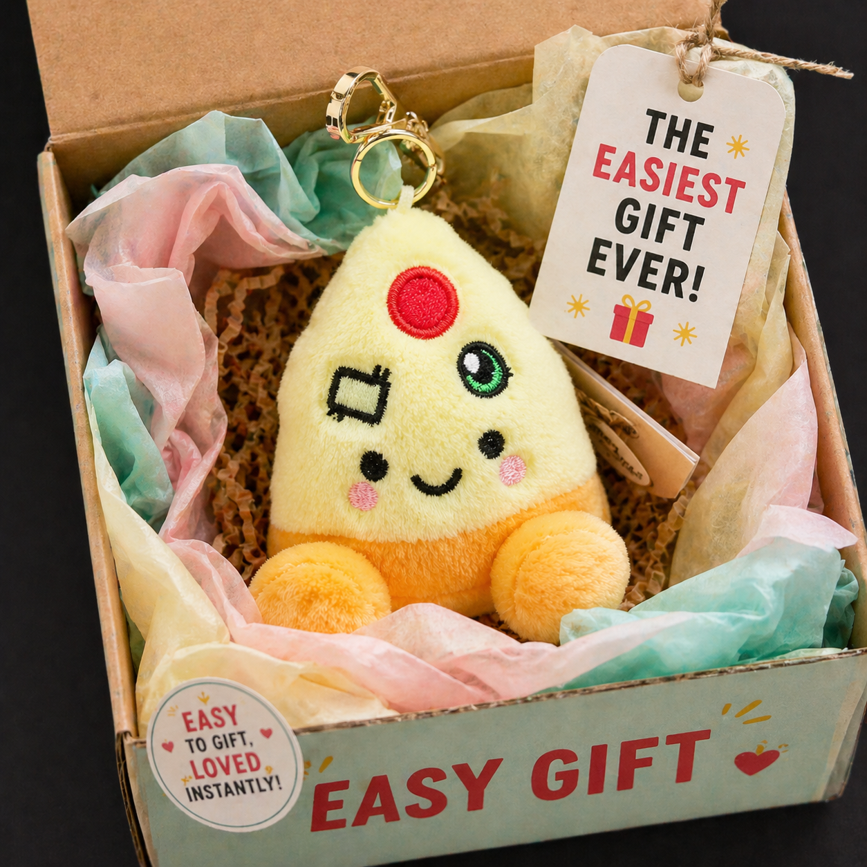 Key Ring Peppa Pizza Slice- palm pals