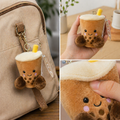 Palm Pals Milky Tea Boba Keychain – Clip-On Plush