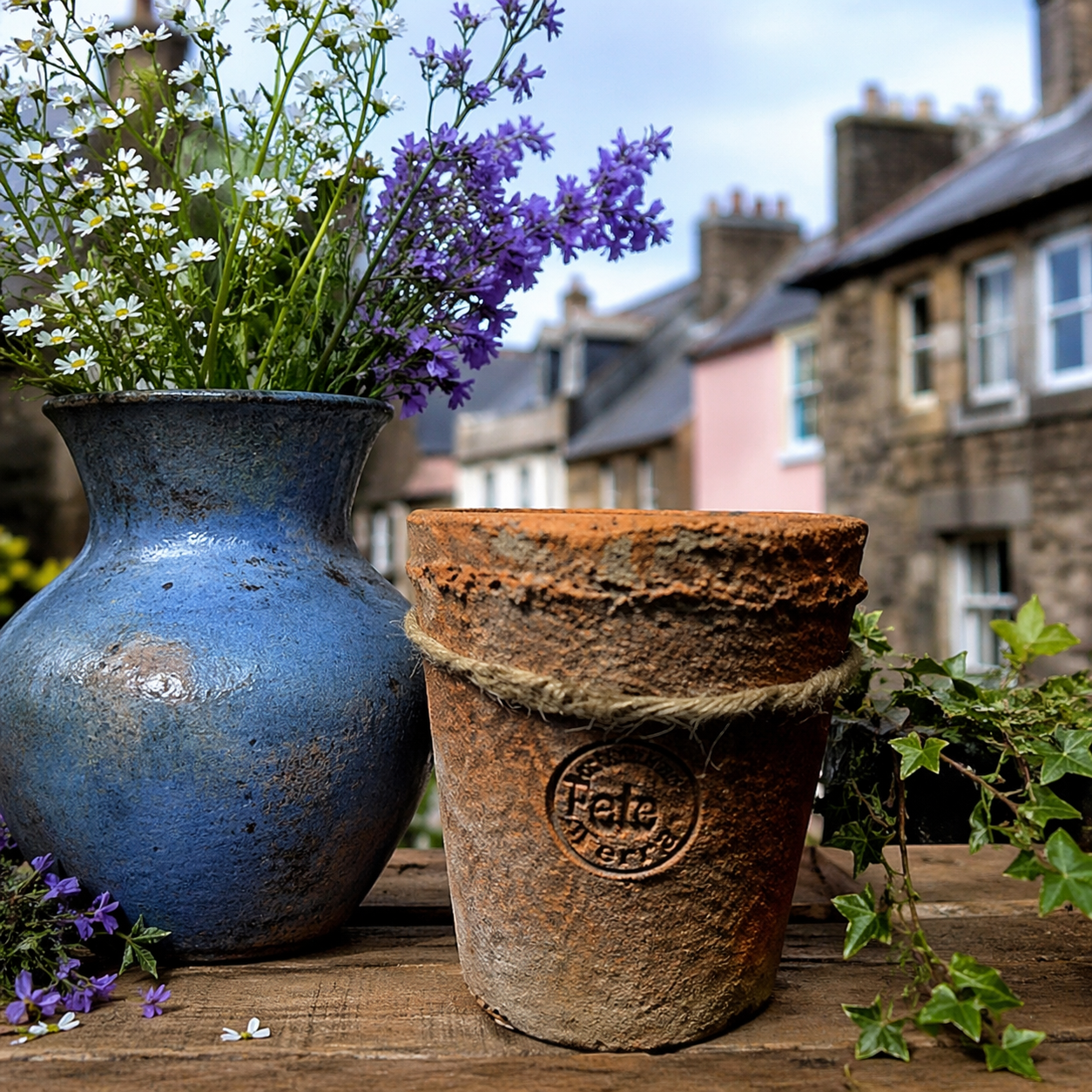 Kew Terracotta Pot – Small Natural Styling Piece