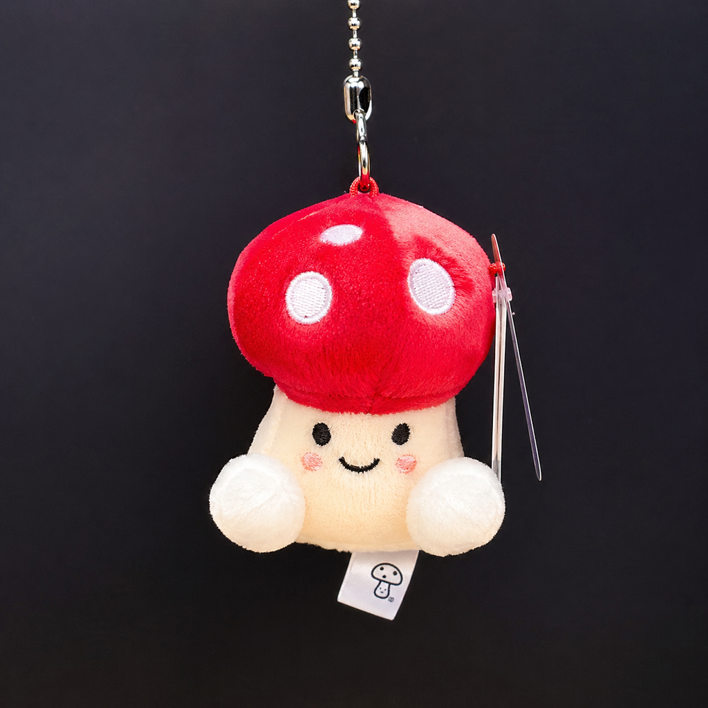 Amanita Mushroom Keyring – Cute Plush Bag Charm