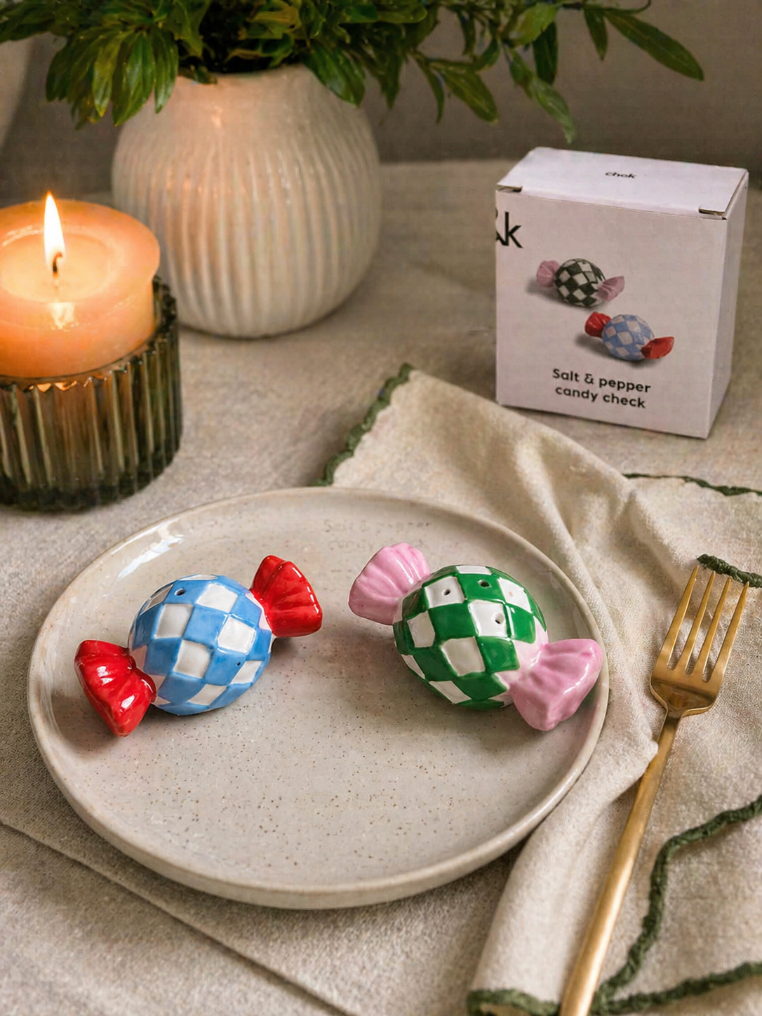 Candy Salt & Pepper Shakers – Playful Table Decor Gift Set